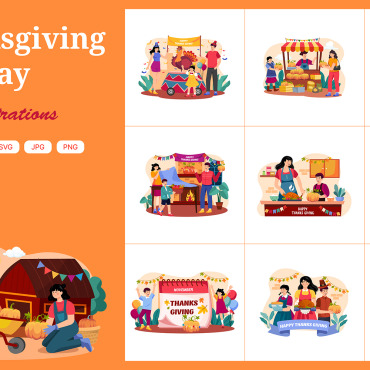Thanksgiving Congratulation Illustrations Templates 357990