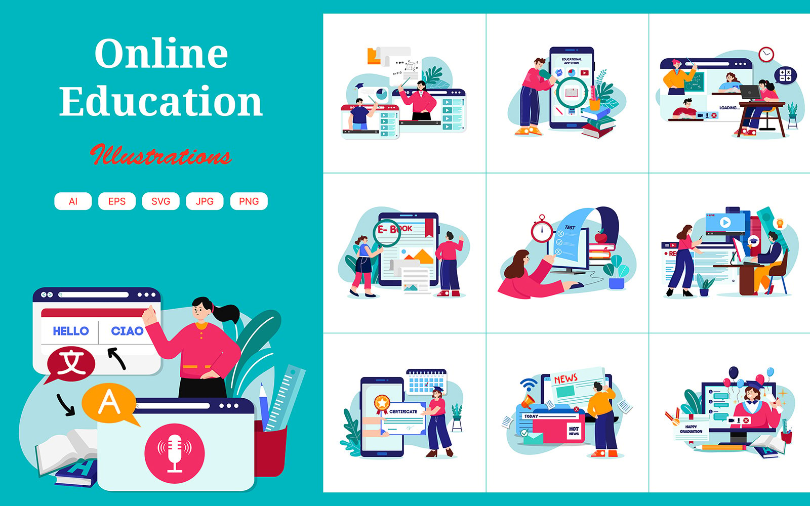 M551_ Online Education Illustration_Part 02