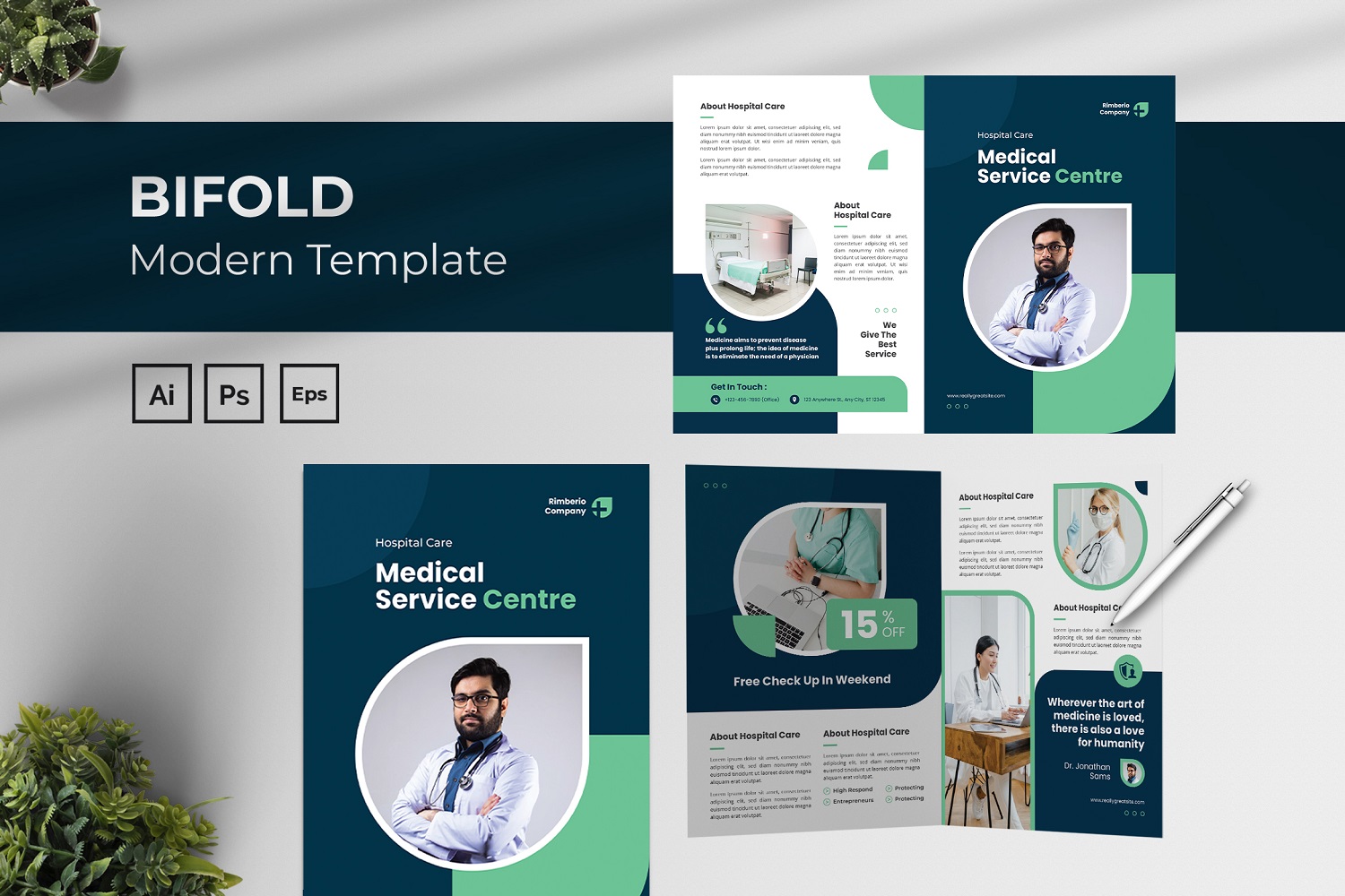 Medical Service Bifold Brochure