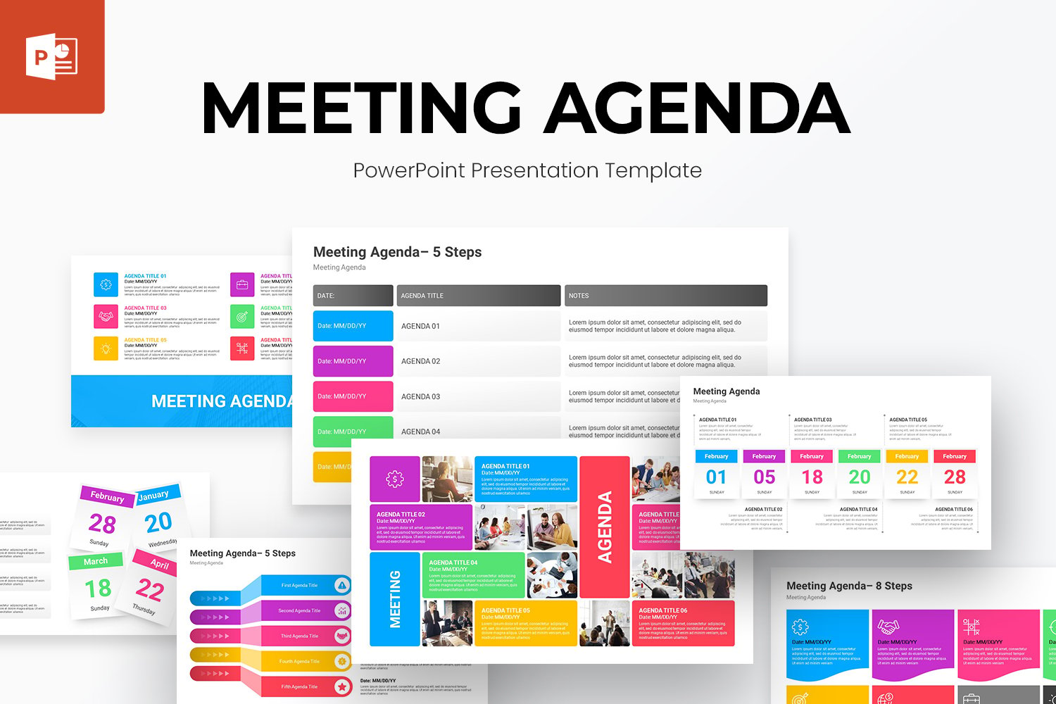 Meeting Agenda PowerPoint Presentation Template Designs