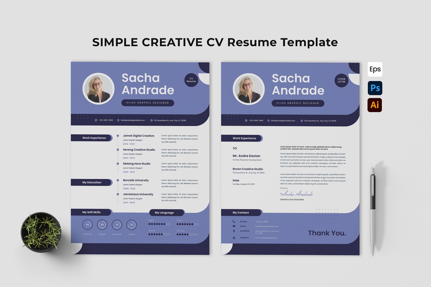 Simple Creative CV Resume