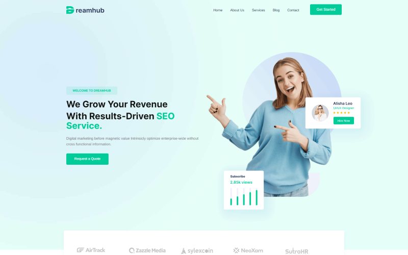 Dreamhub SEO &  Marketing Agency HTML5 Template