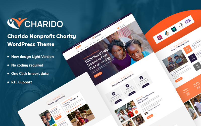 Donatee – Nonprofit Charity HTML Template »  - Premium Themes  & Templates