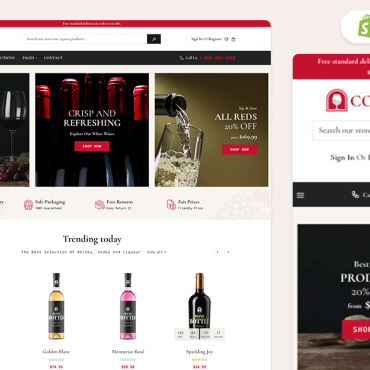 Alcohol Clean Shopify Themes 358075