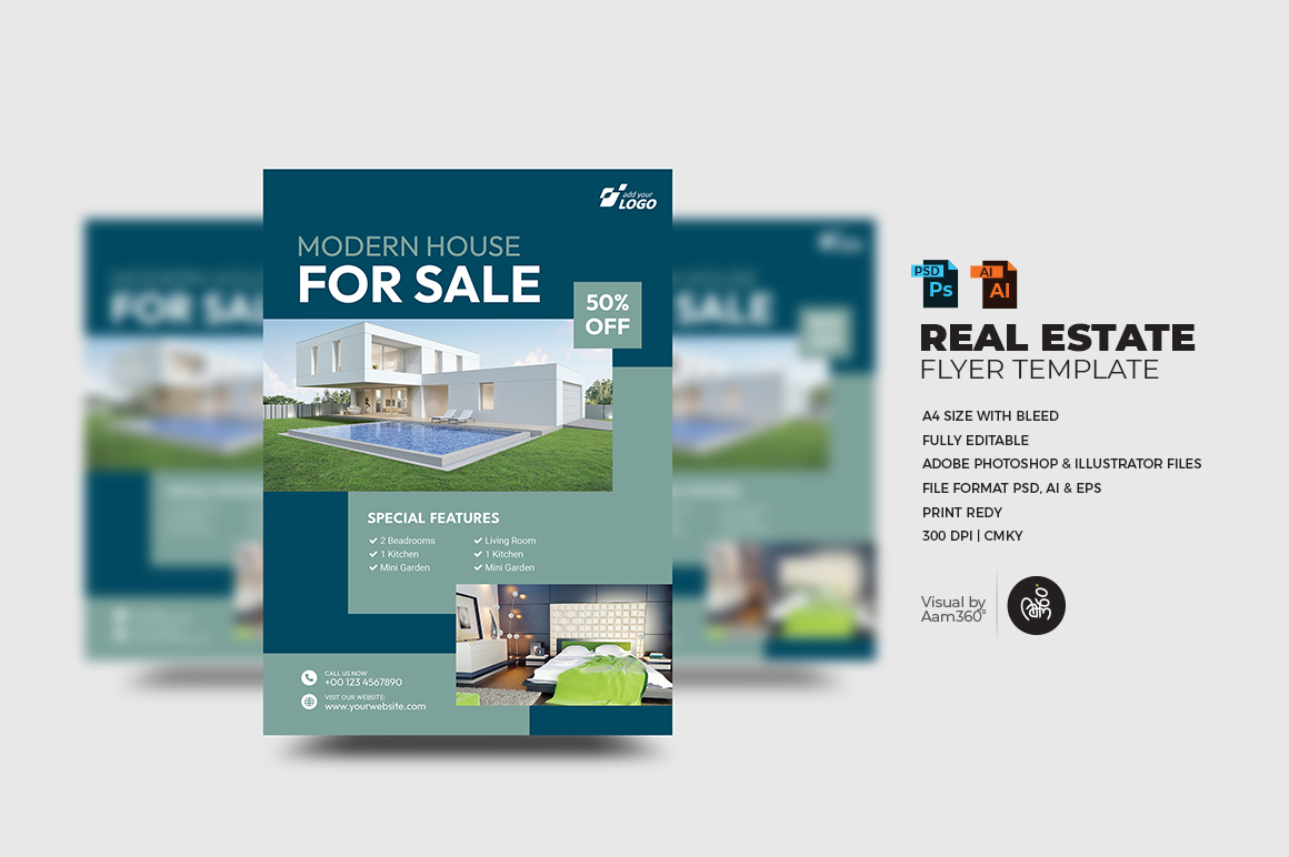 Real Estate Flyer Template-V07