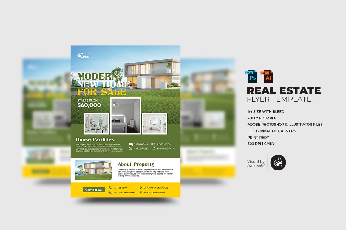 Real Estate Flyer Template-V16