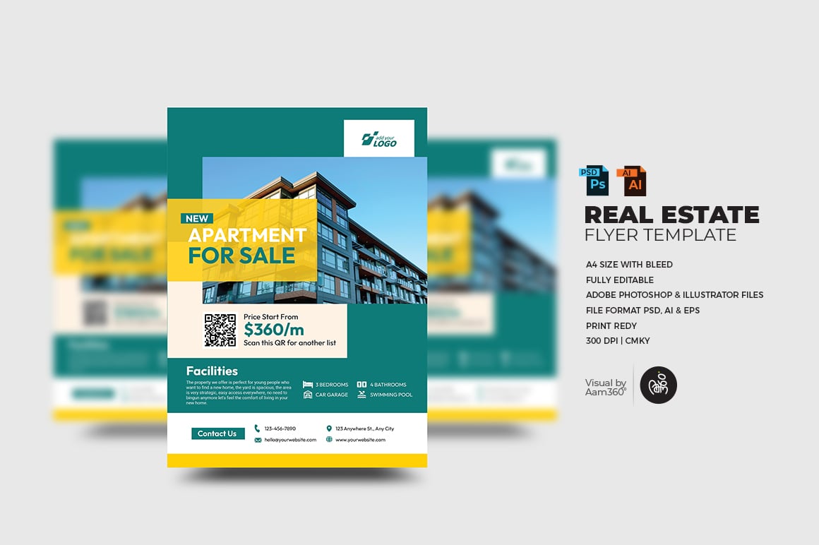 Real Estate Flyer Template-V17