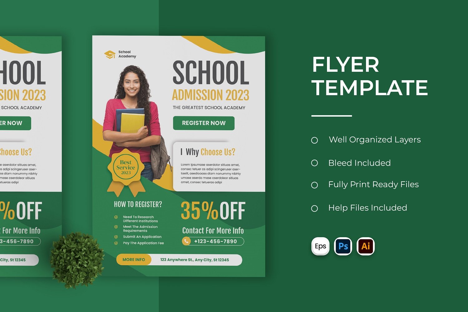 Education College Flyer Template