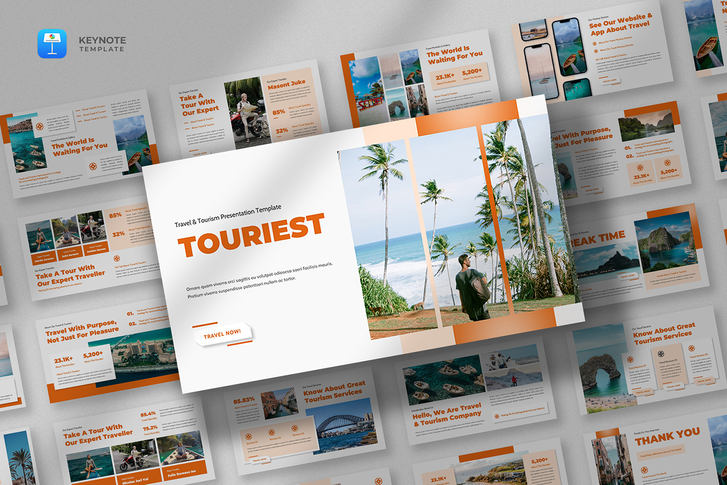 Touriest - Travel & Tourism Keynote Template