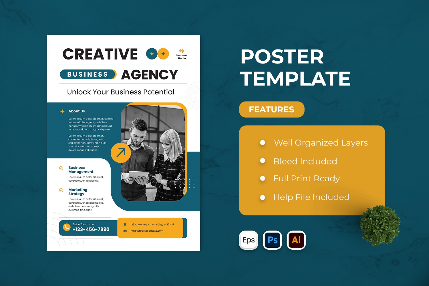 Creative Business Agency Poster