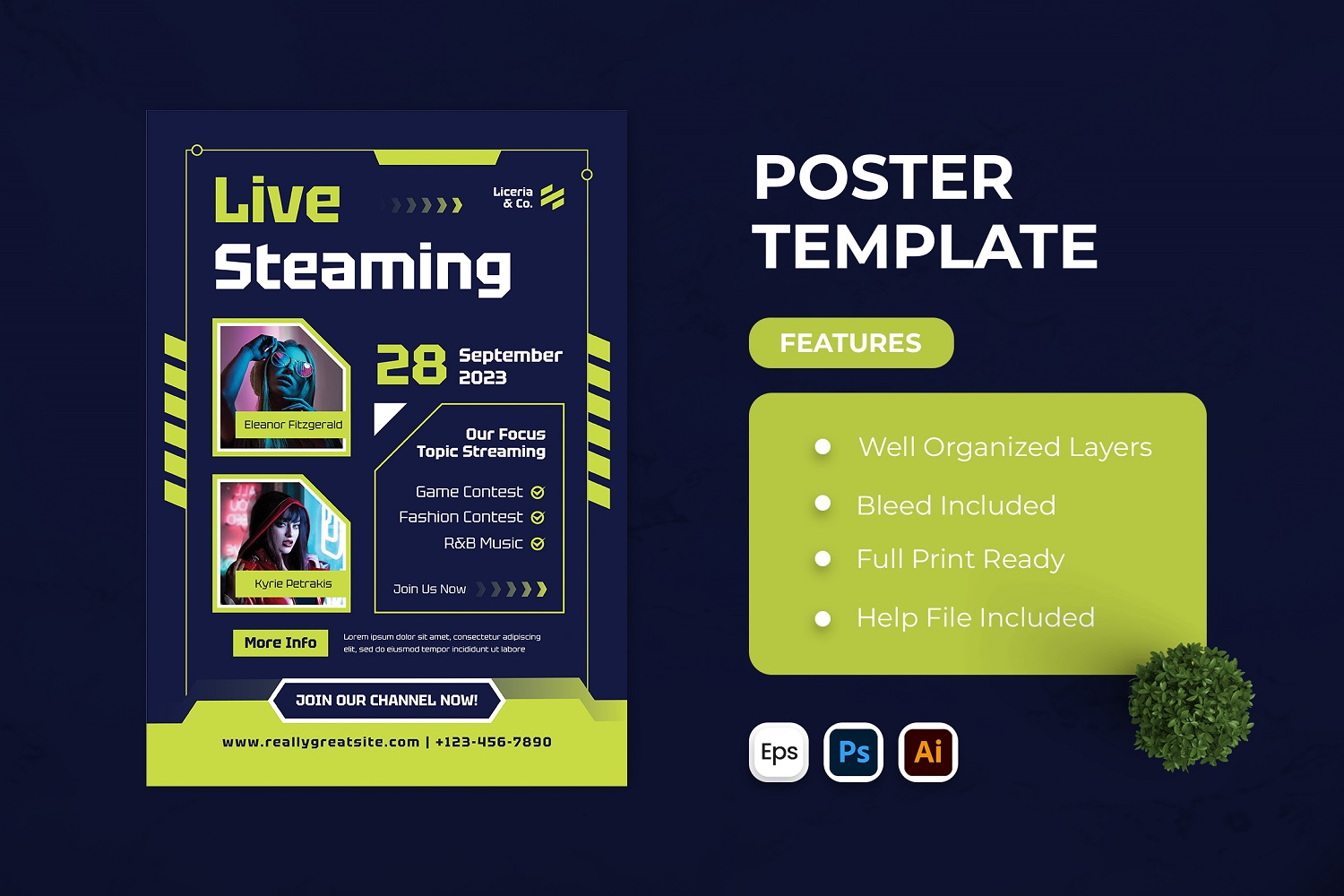 Live Streaming Music Poster