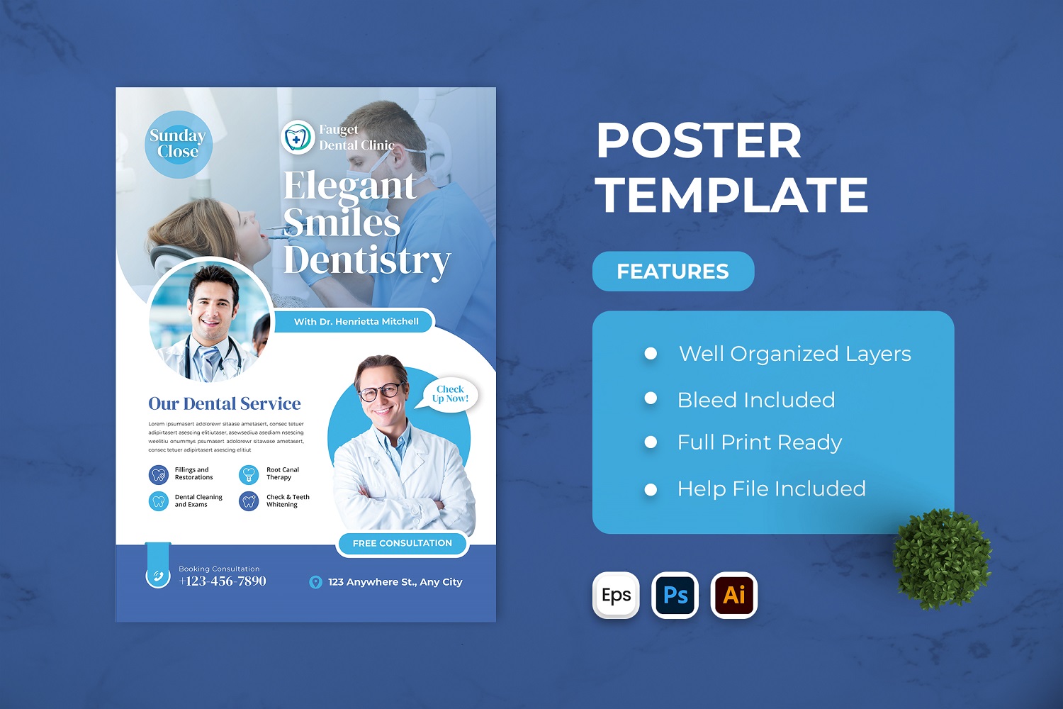 Deistry Check Up Poster Template
