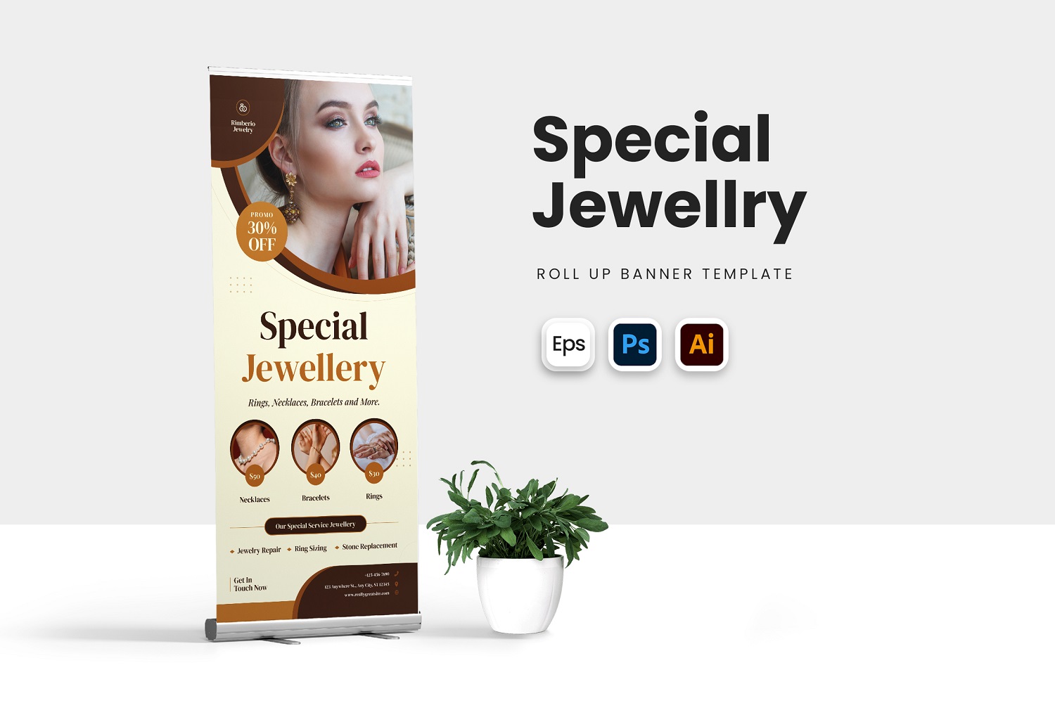 Special Jewellery Roll Up Banner