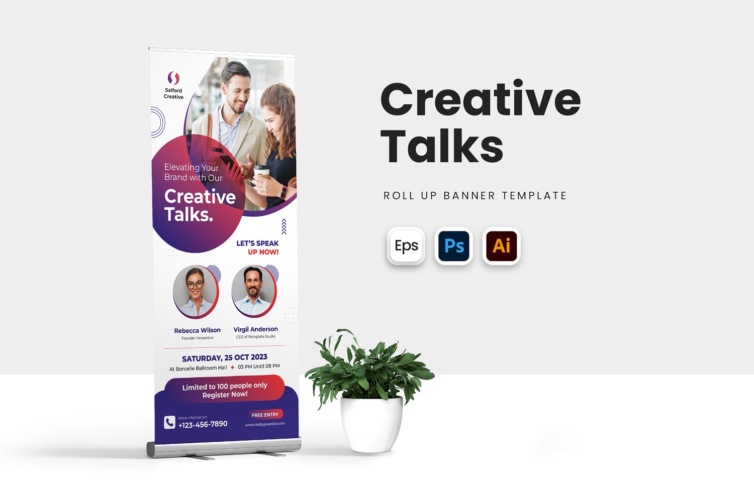 Creative Talks Roll Up Banner
