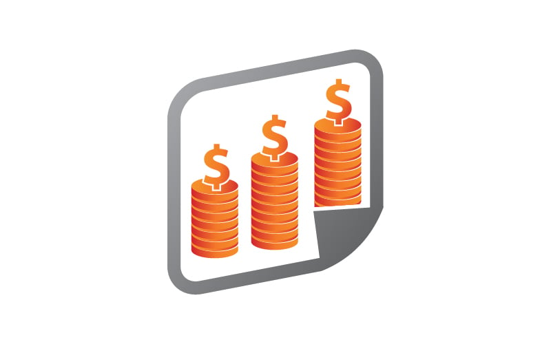 Investment Report Template Logo Icon