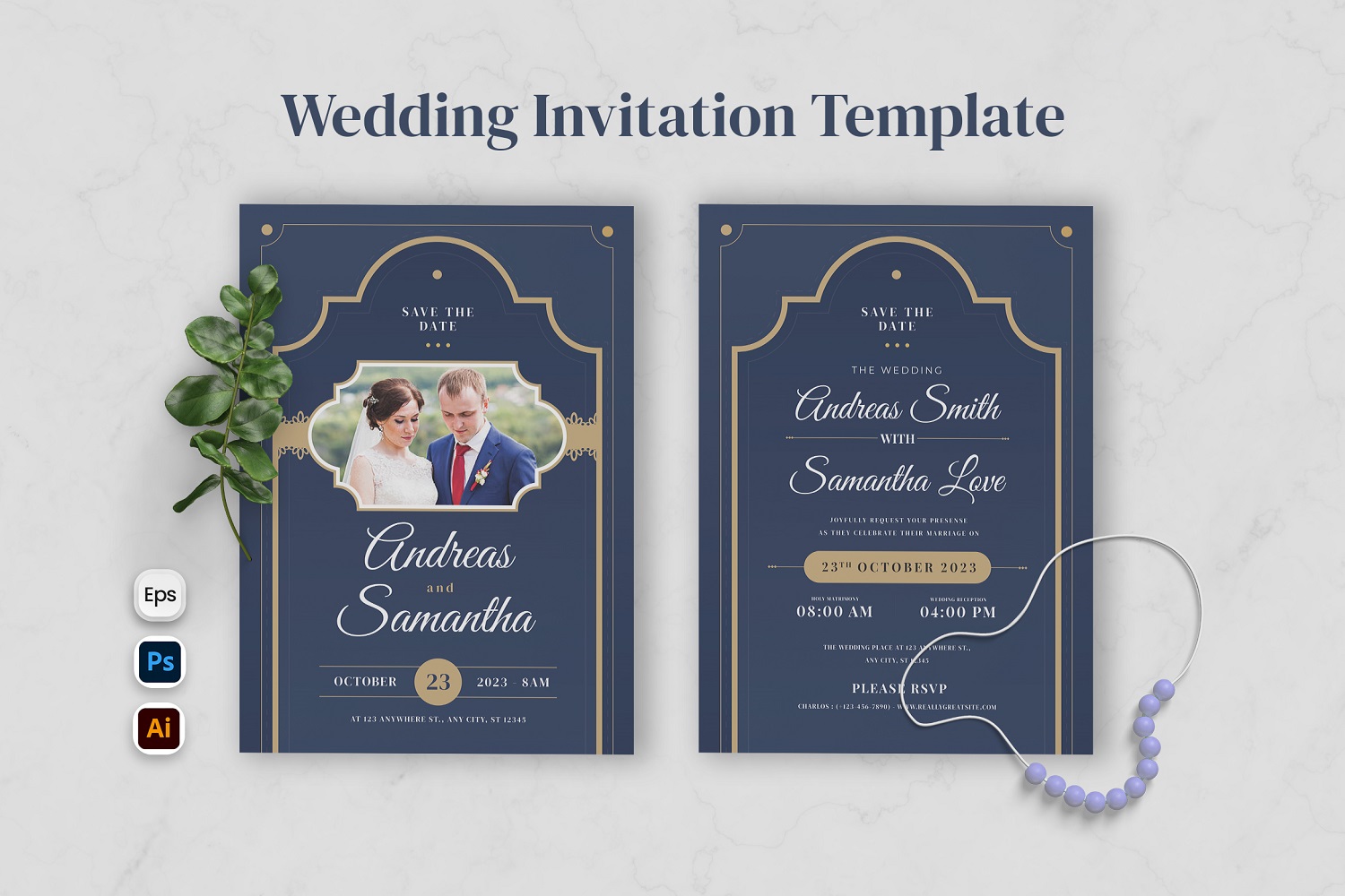 Elegant Wedding Invitation Template