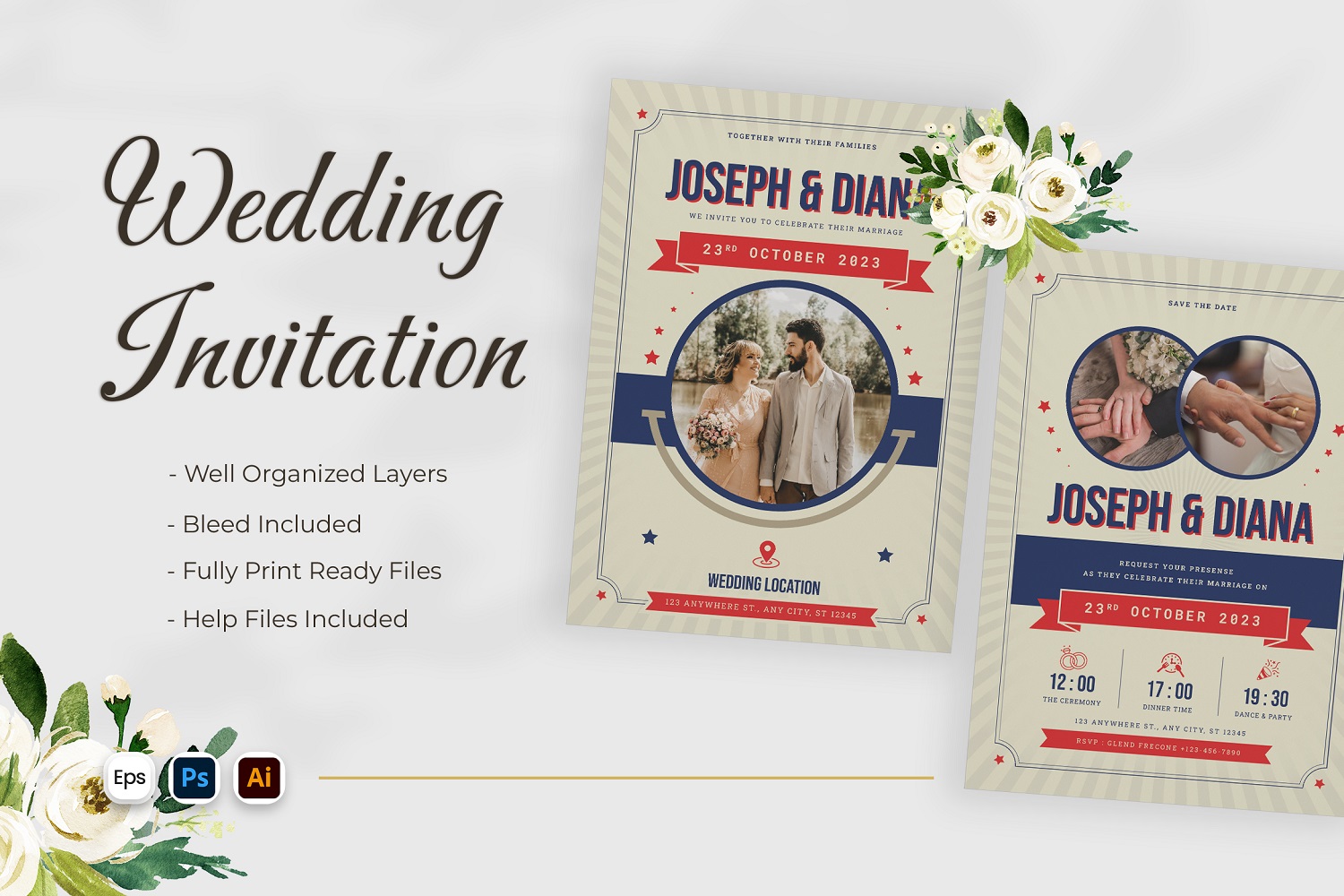 Classic Wedding Invitation Template