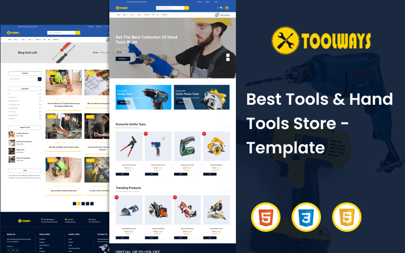 Toolways - Best Tools & Hand Tools Store HTML5 Template