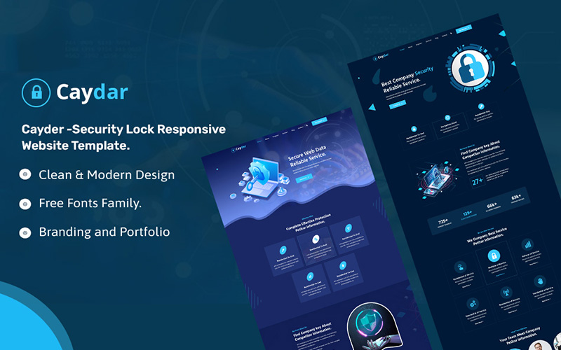 Caydar Cyber Security WordPress Theme