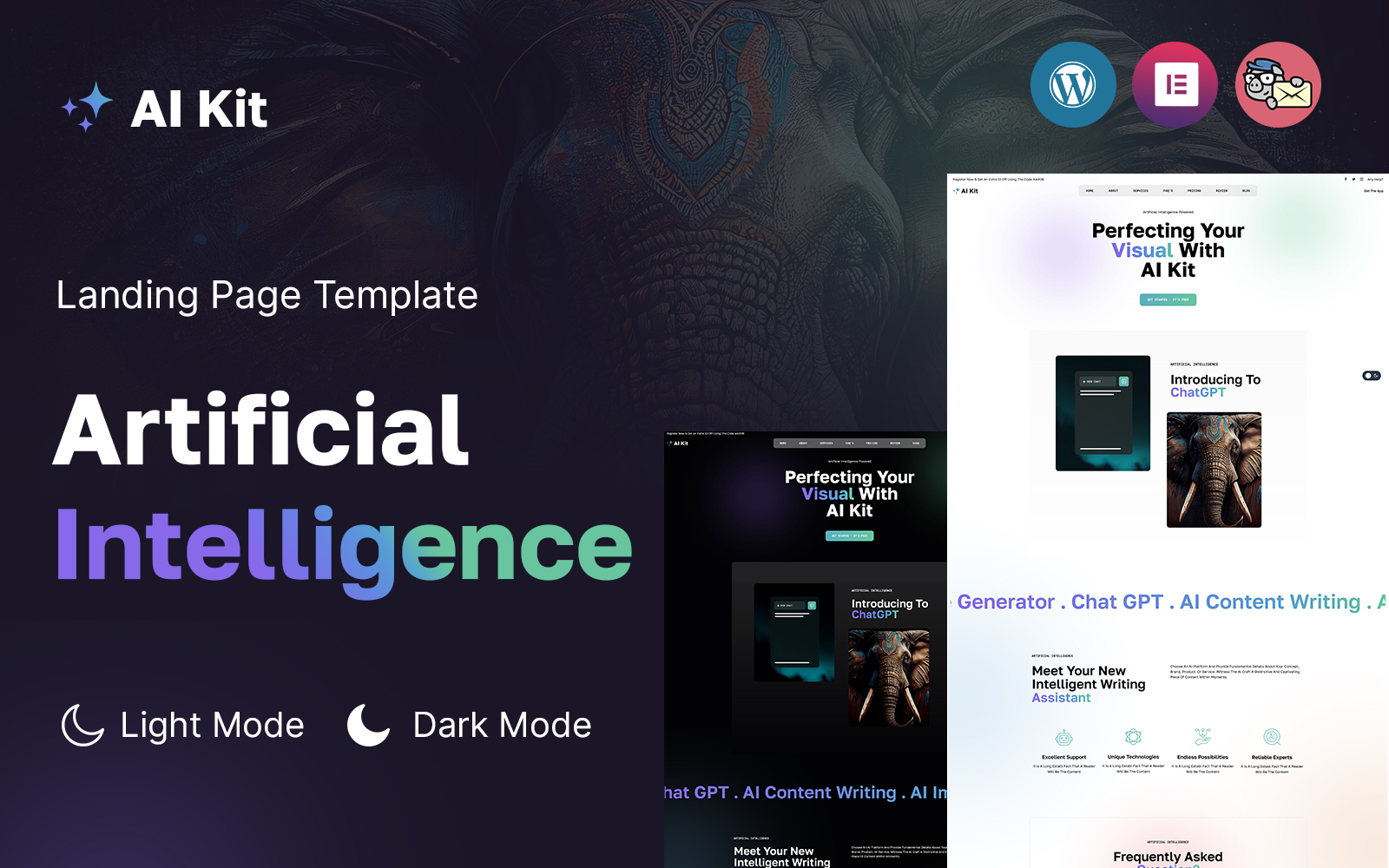 AI Kit -  Artificial Intelligence WordPress Landing Page