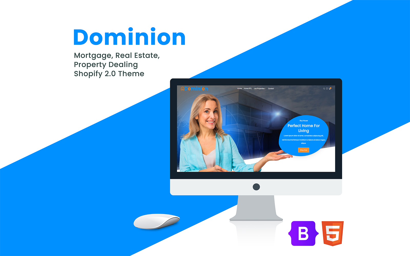 Dominion - Mortgage, Real Estate, Property Dealing Shopify 2.0 Theme