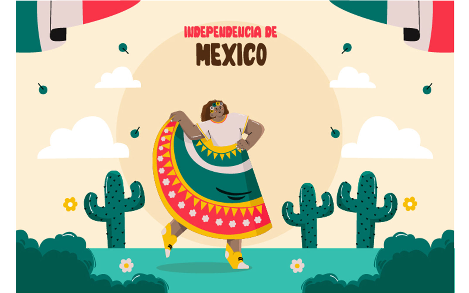 Background Mexico Independence Day Celebration