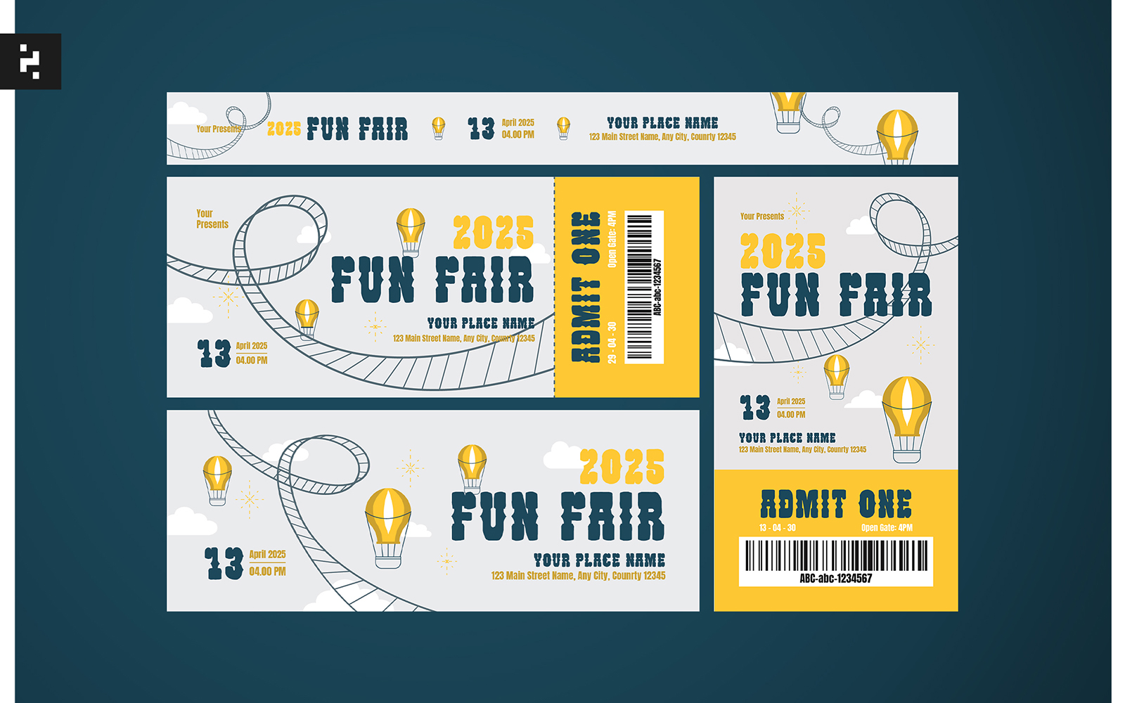 Creative Fun Fair Ticket Template