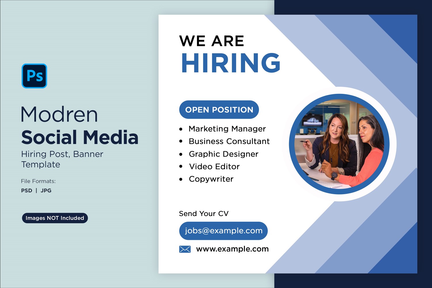 We are hiring Social Media Post Design Template 07