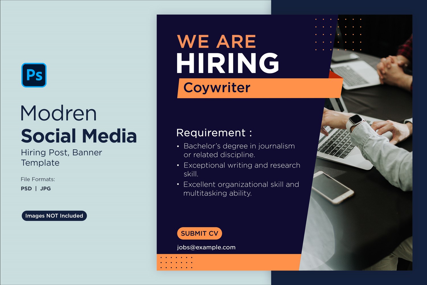 We are hiring Social Media Post Design Template 10