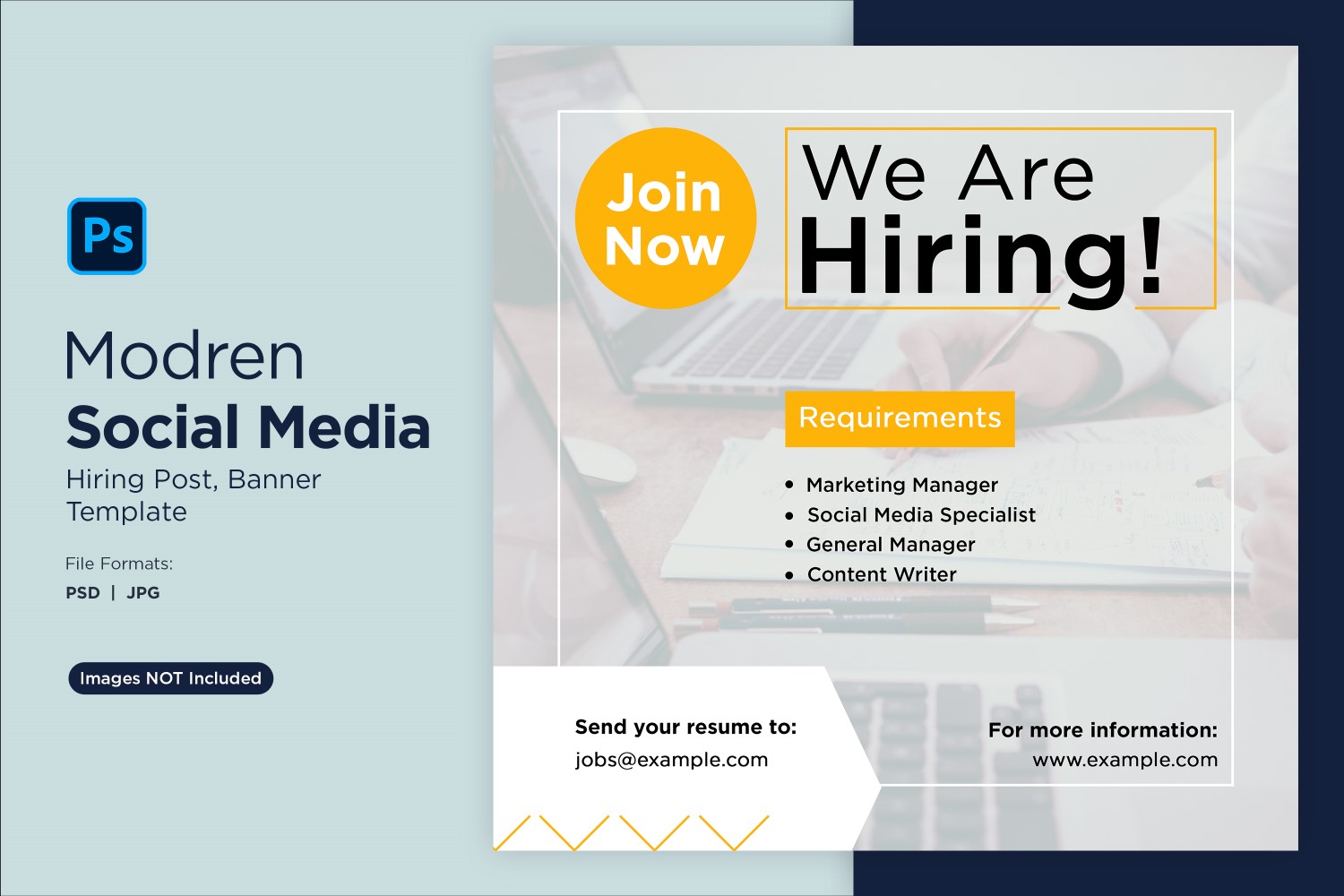 We are hiring Social Media Post Design Template 14