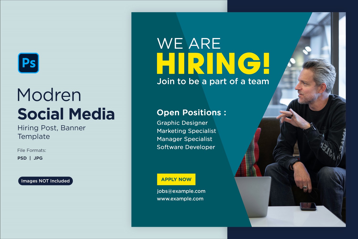 We are hiring Social Media Post Design Template 17