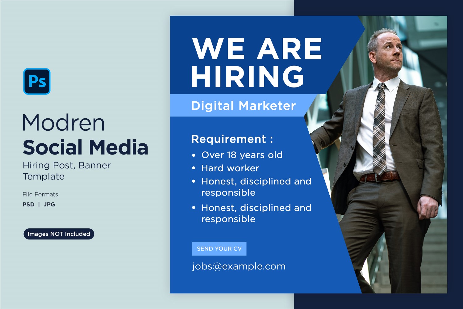 We are hiring Social Media Post Design Template 18