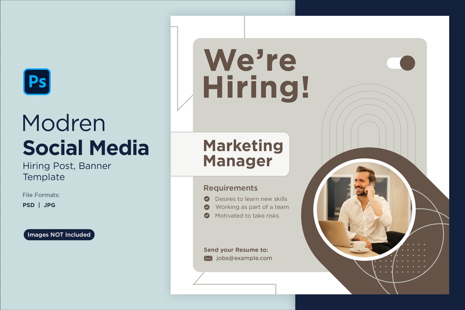 We are hiring Social Media Post Design Template 24