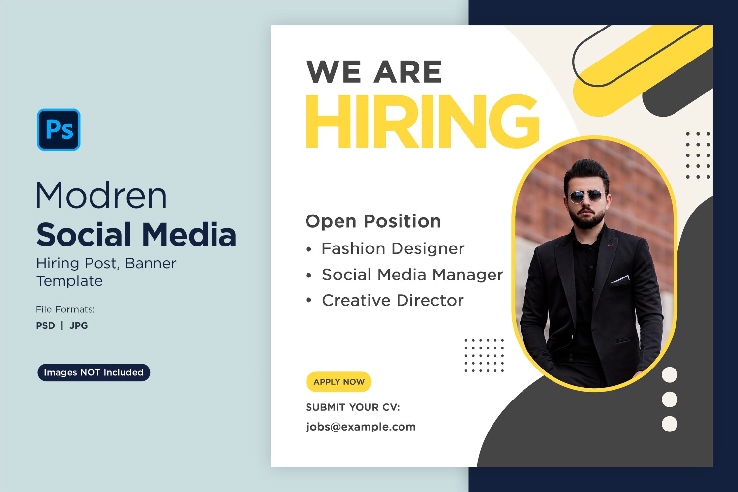 We are hiring Social Media Post Design Template 25