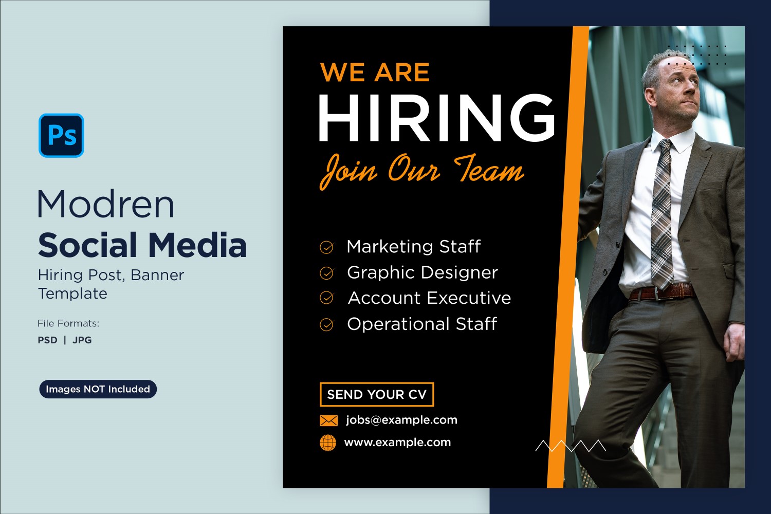 We are hiring Social Media Post Design Template 27