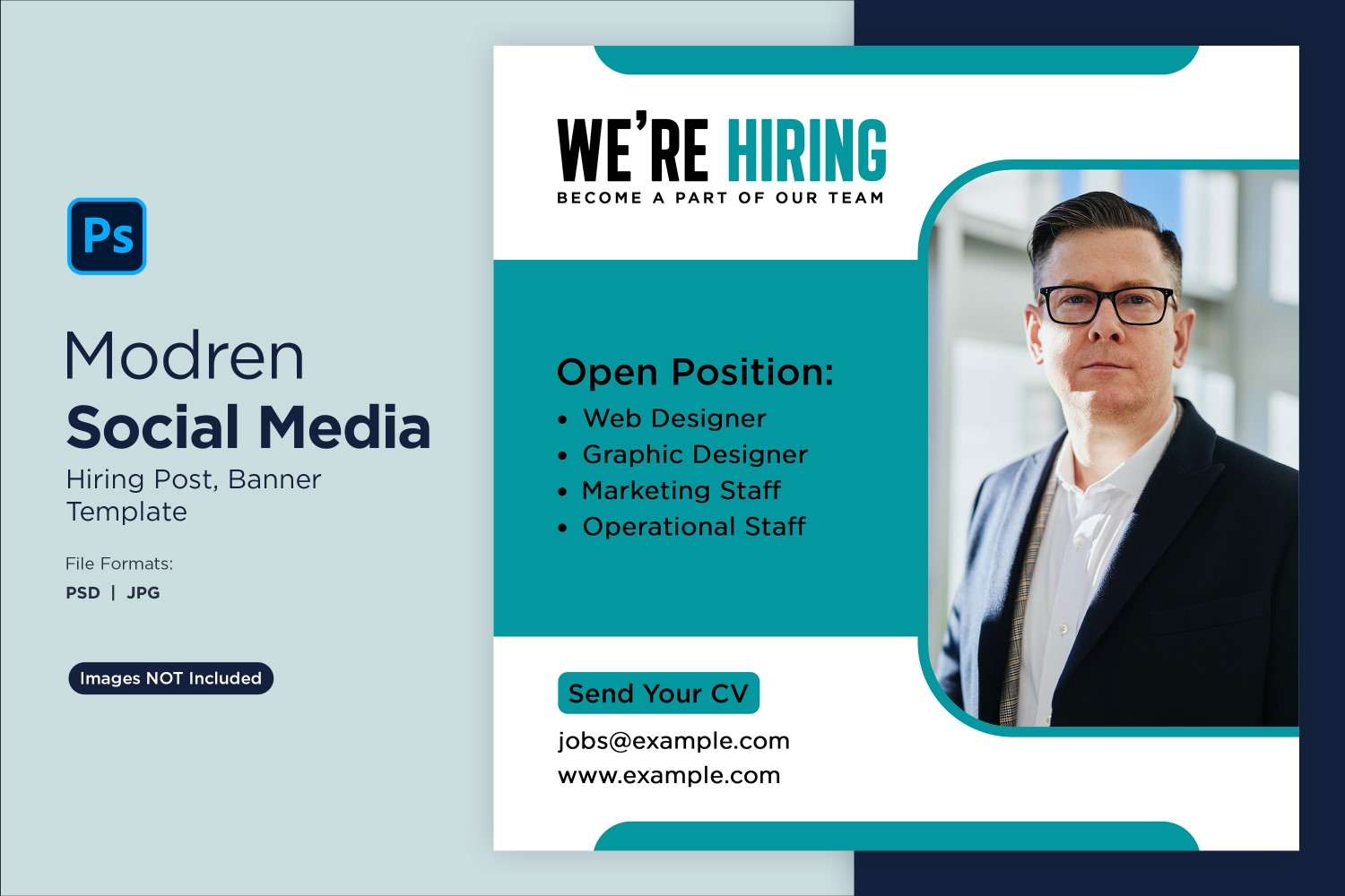 We are hiring Social Media Post Design Template 29