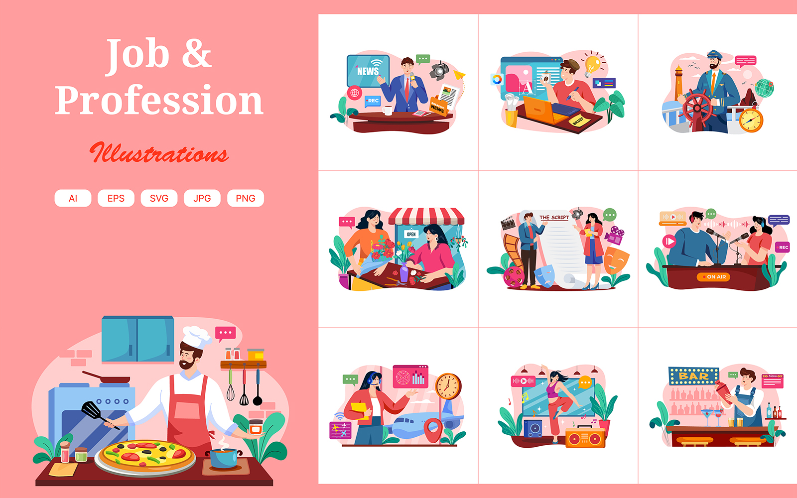 M588_ Professions Illustration Pack