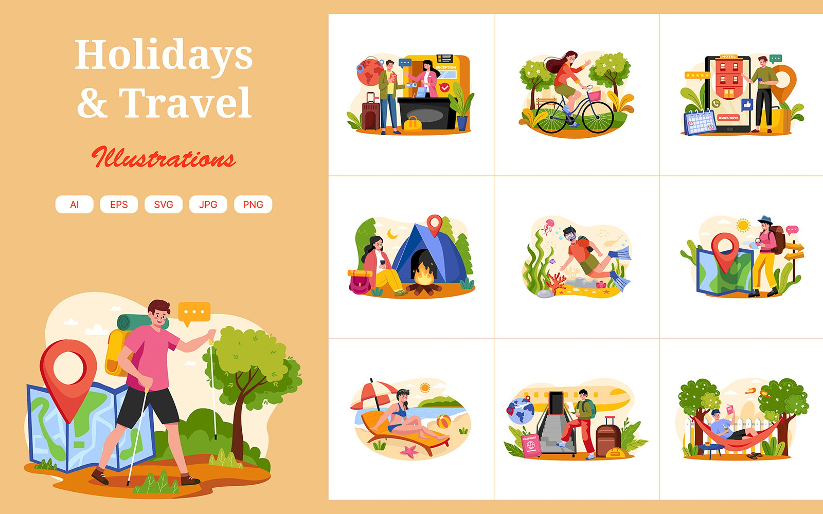 M589_ Holidays Illustration Pack