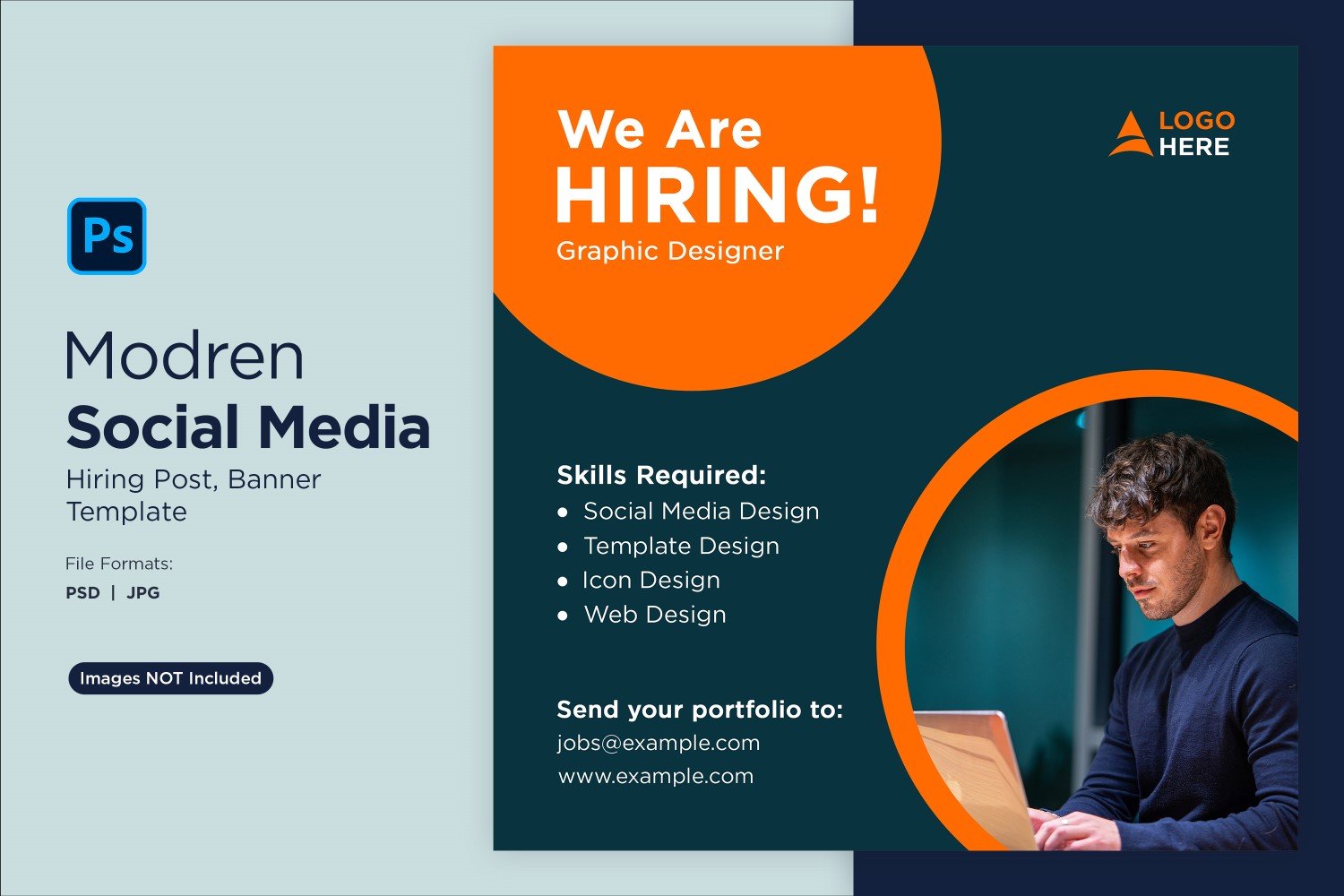 We are hiring Social Media Post Design Template 35