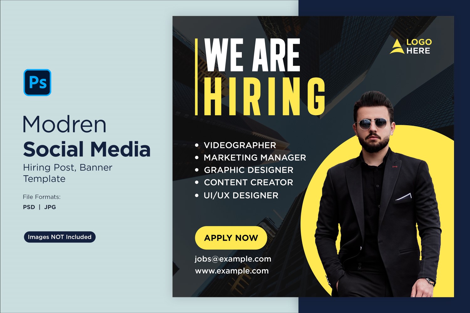 We are hiring Social Media Post Design Template 36