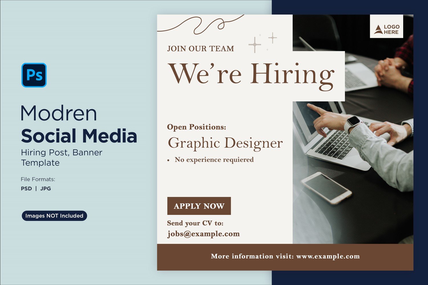 We are hiring Social Media Post Design Template 38