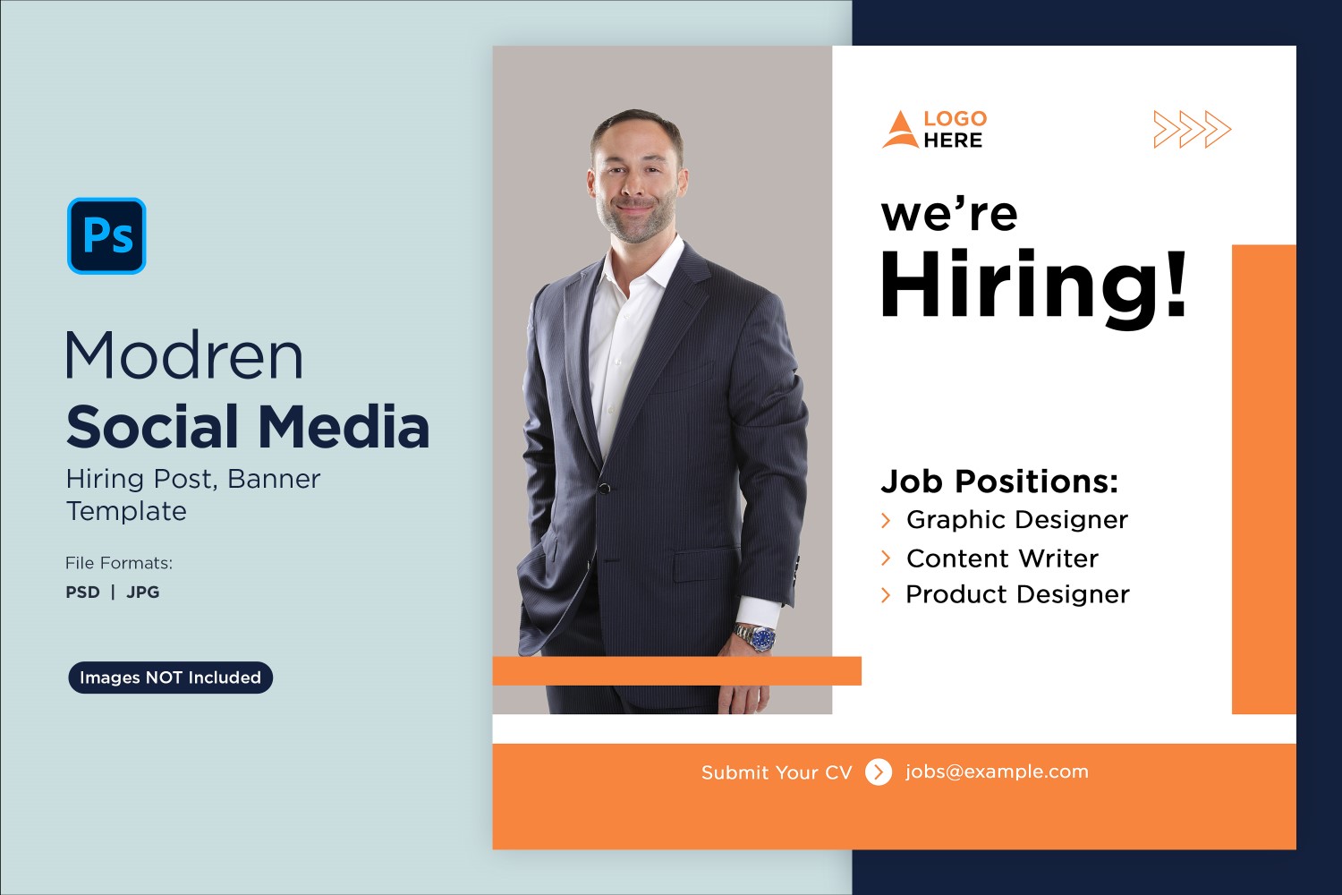 We are hiring Social Media Post Design Template 42