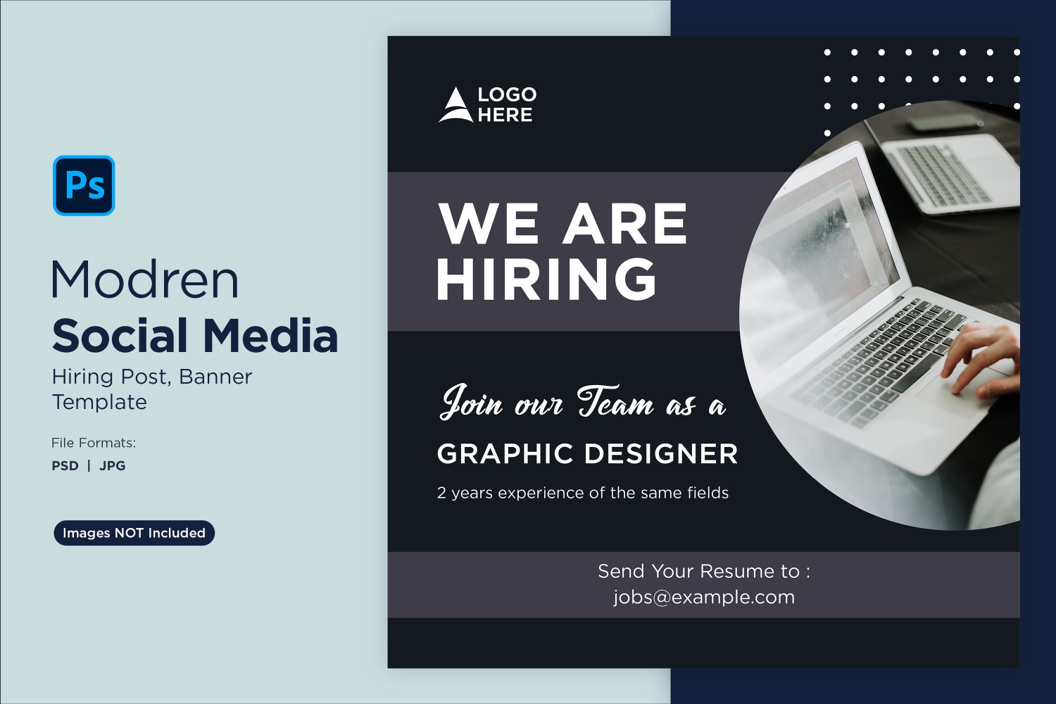 We are hiring Social Media Post Design Template 43