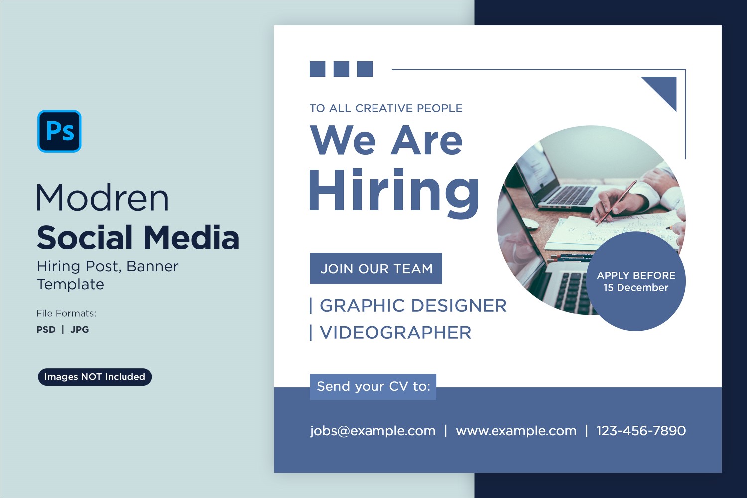 We are hiring Social Media Post Design Template 46