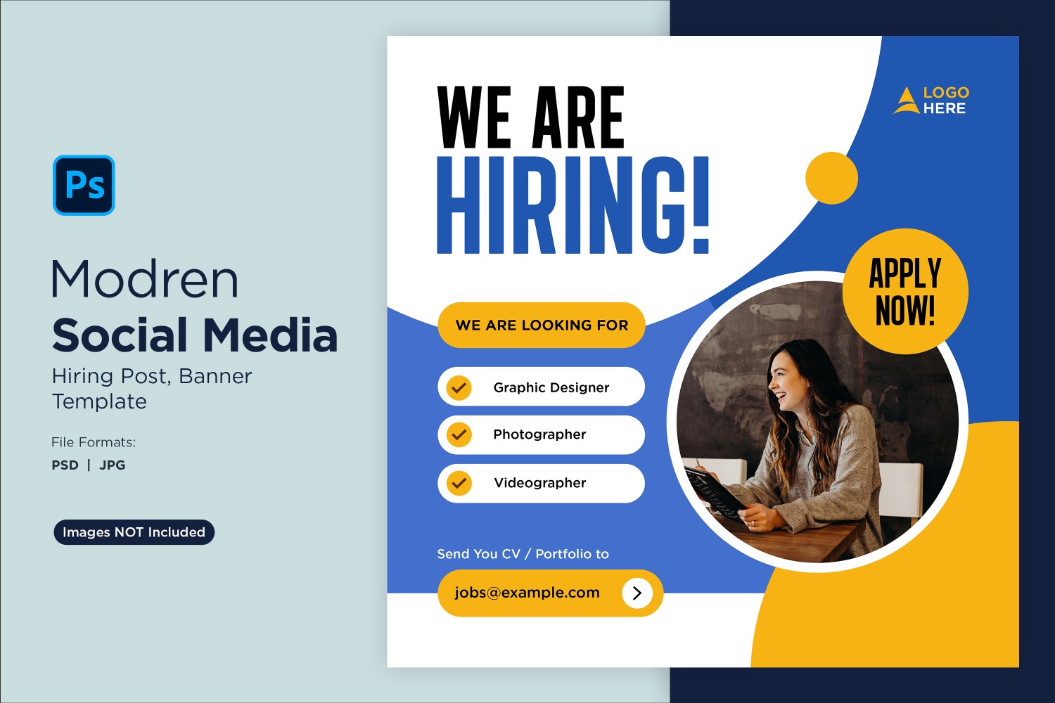 We are hiring Social Media Post Design Template 47