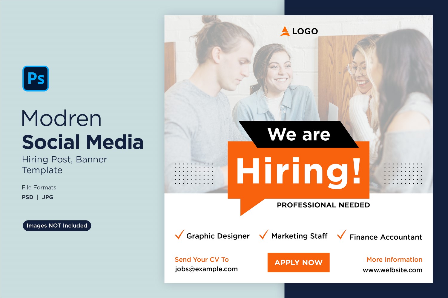 We are hiring Social Media Post Design Template 56