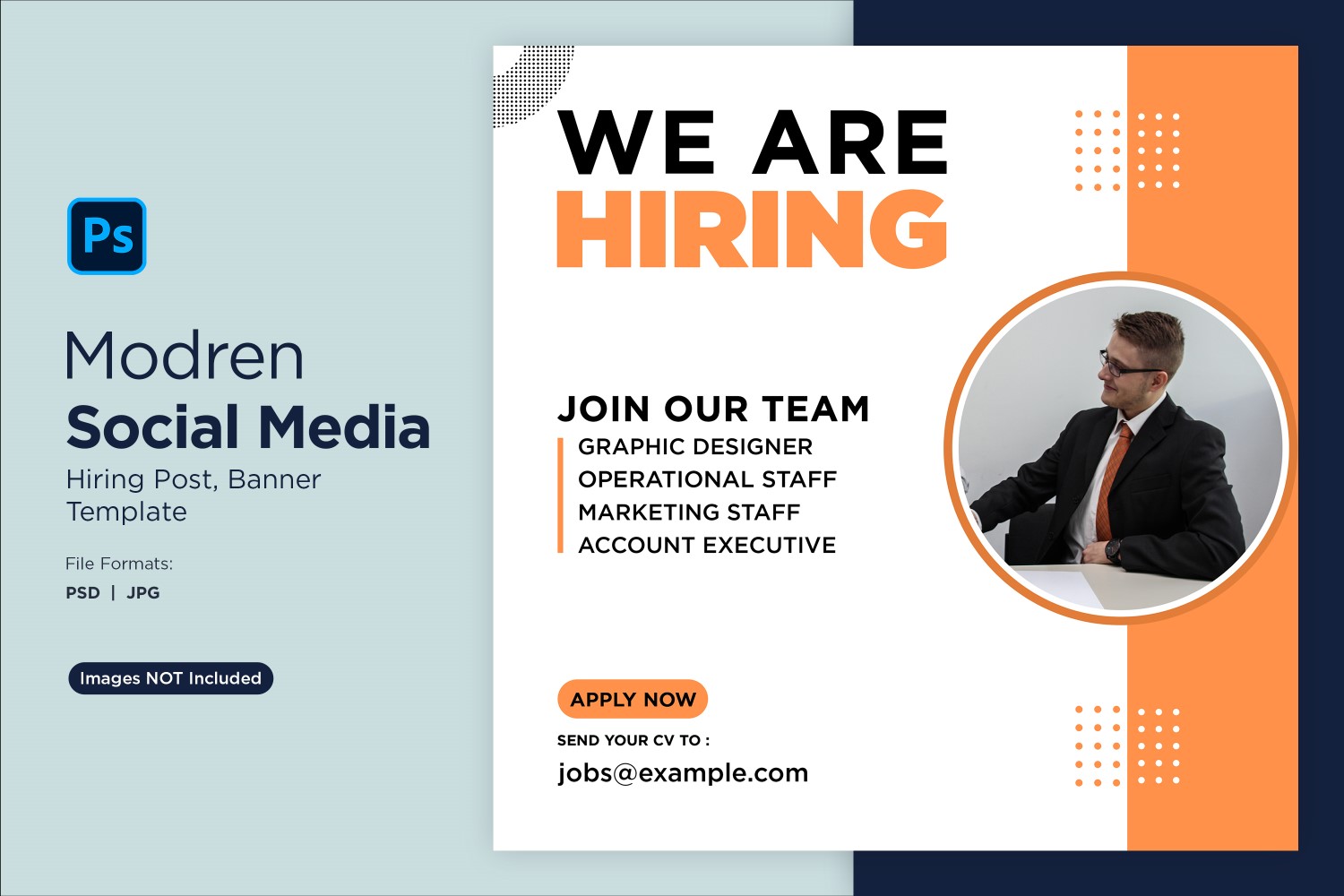 We are hiring Social Media Post Design Template 83