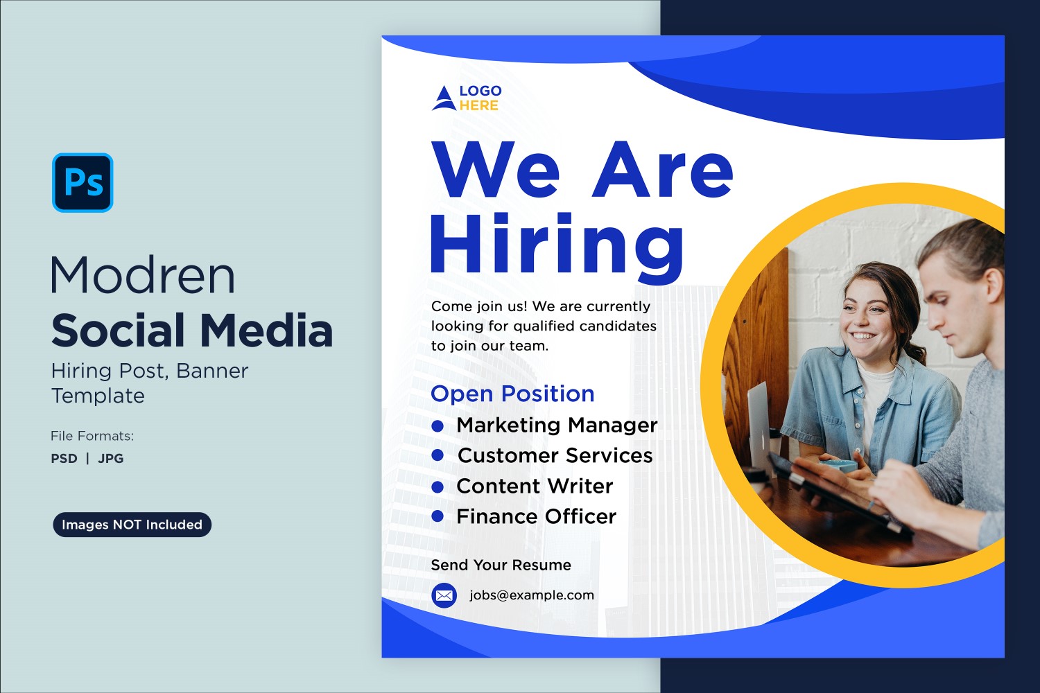 We are hiring Social Media Post Design Template 85