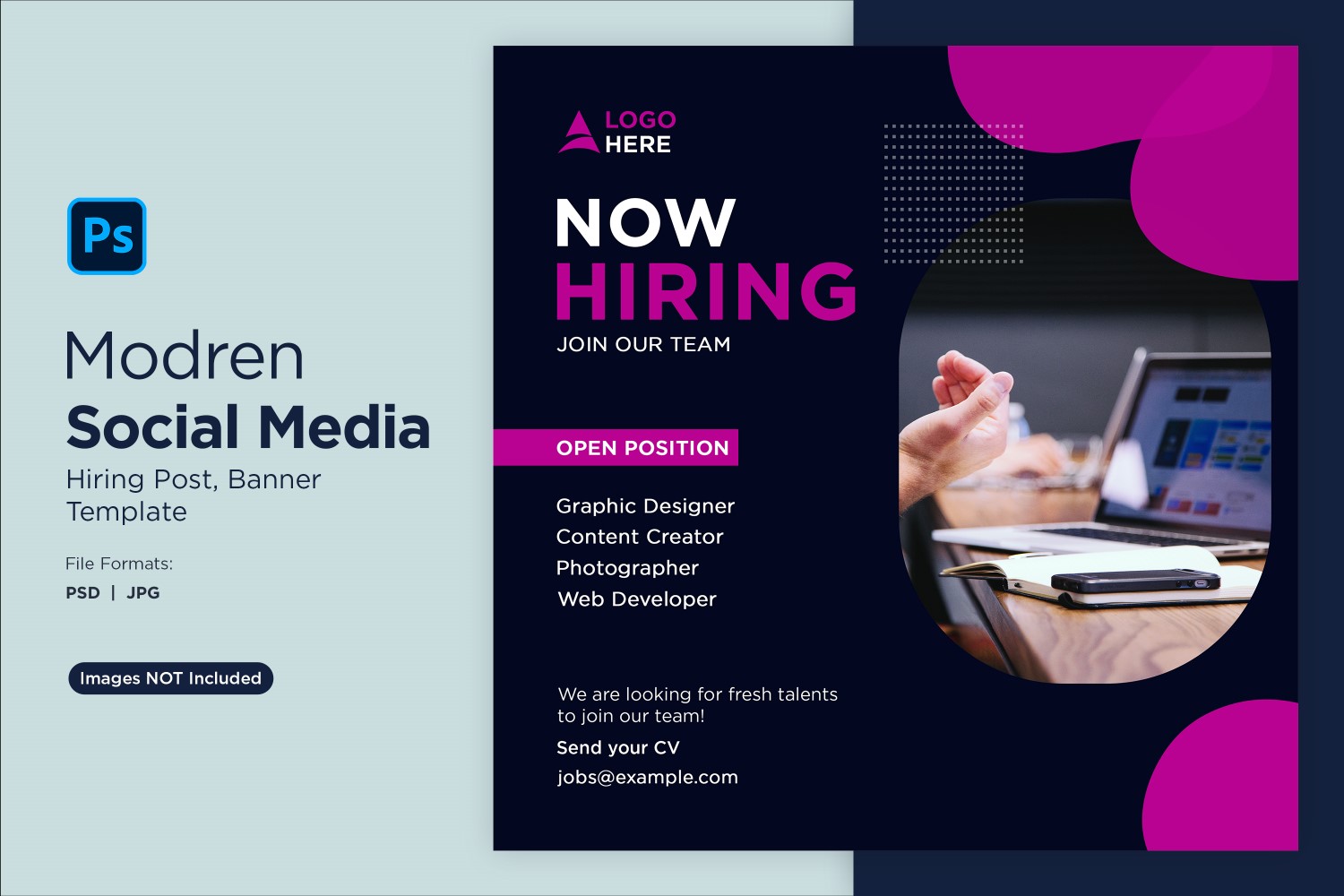 We are hiring Social Media Post Design Template 88