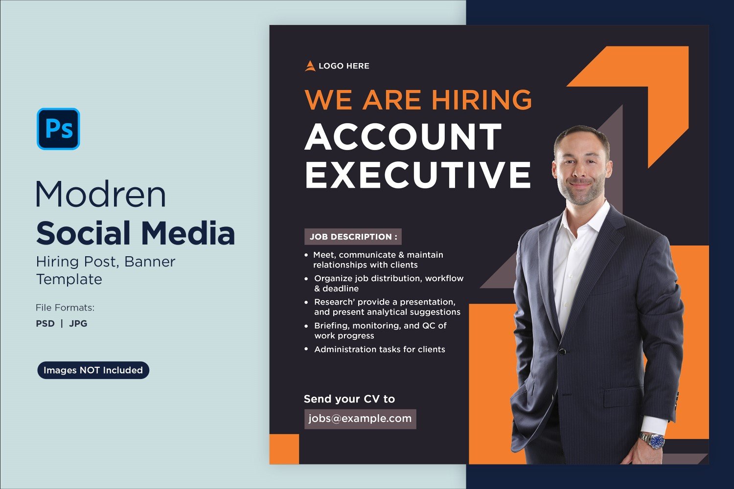 We are hiring Social Media Post Design Template 94